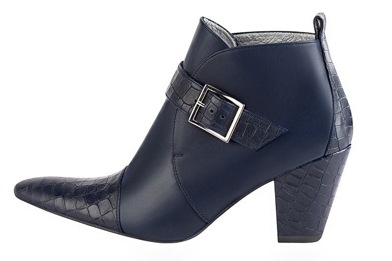 Women's navy blue luxurious elegant clutch for ceremonies, weddings and evenings out. - Rear view